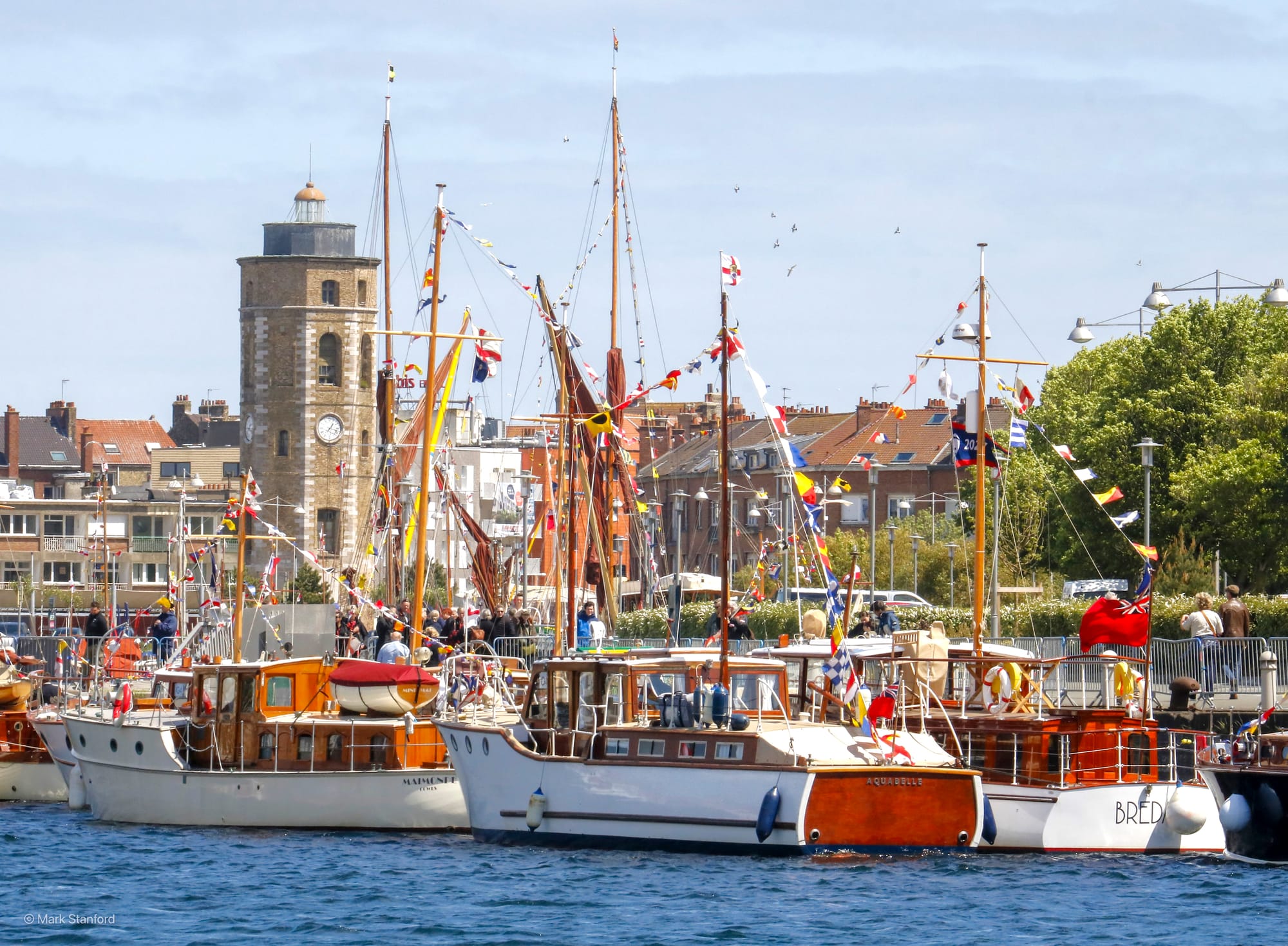 Vingate boats moored at a harbour