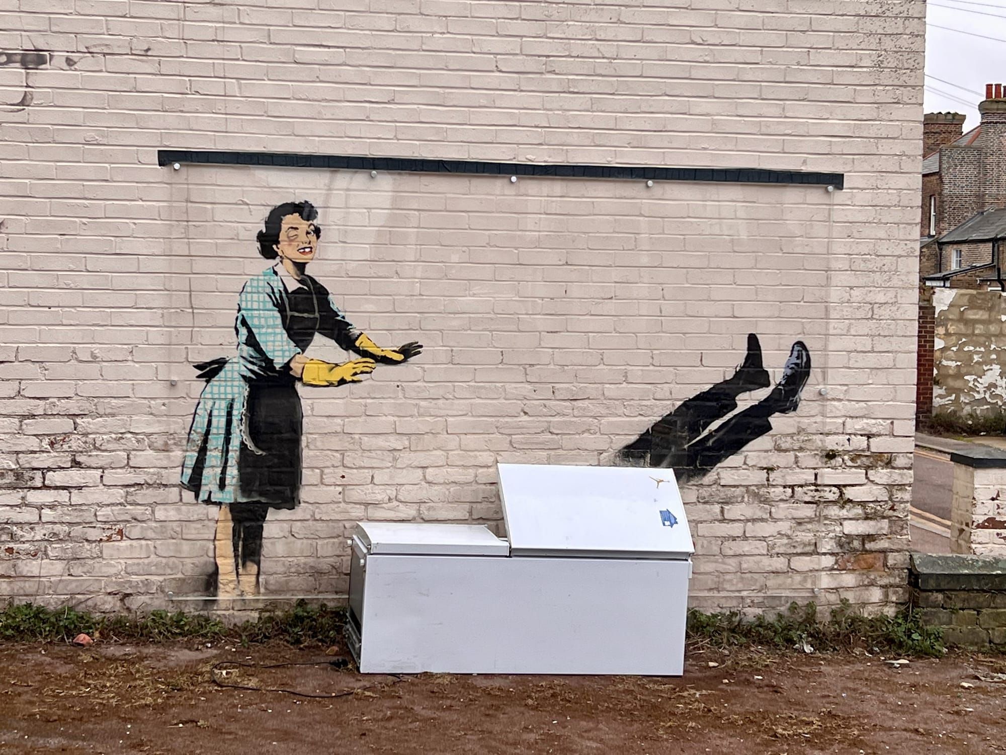 News Blast: What do you do when Banksy paints your house? Post image