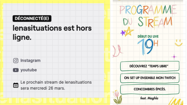 l’événement : Léna Situations à l’abordage de Twitch