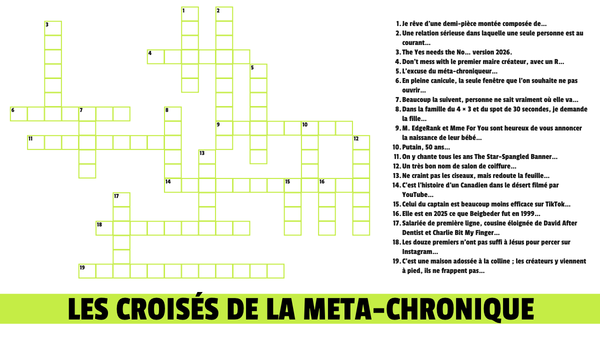 De quoi les mots croisés sont-ils le nom ?