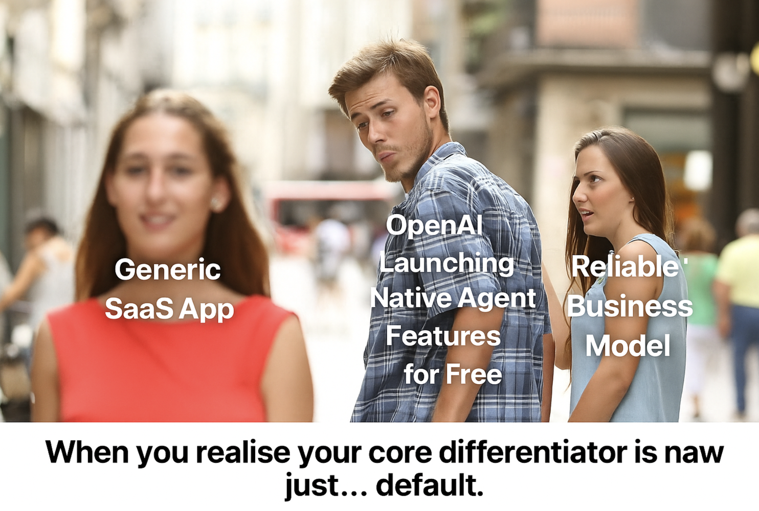 Distrated boyfreind meme