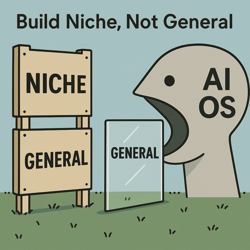 Be niche and access a smaller market to avoid being eaten