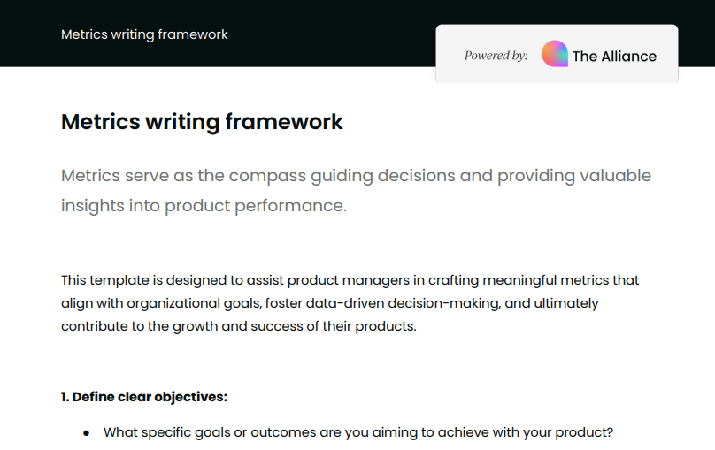 Metrics writing framework