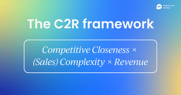 the C2R framework: Competitive Closeness × (Sales) Complexity × Revenue