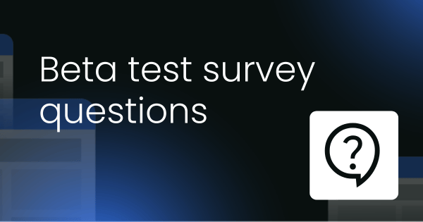 Beta test survey template