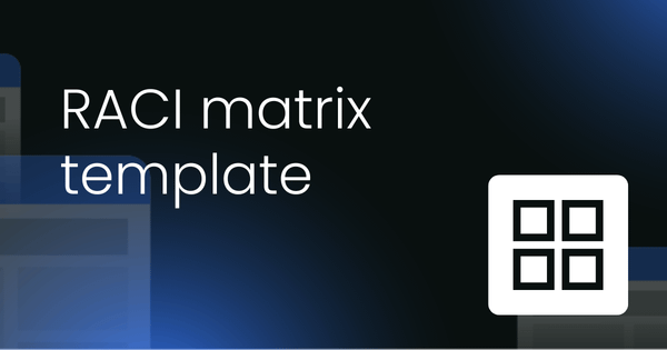 RACI matrix template