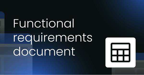 Functional requirements document  template