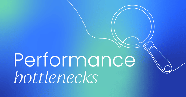 How to identify and address  performance bottlenecks