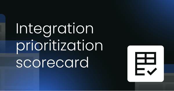 Integration prioritization  scorecard