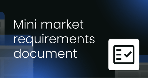 Mini market requirements document