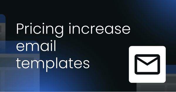 Price increase email  templates