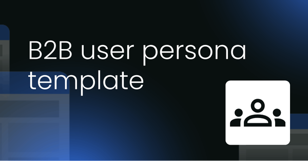 B2B user persona  template