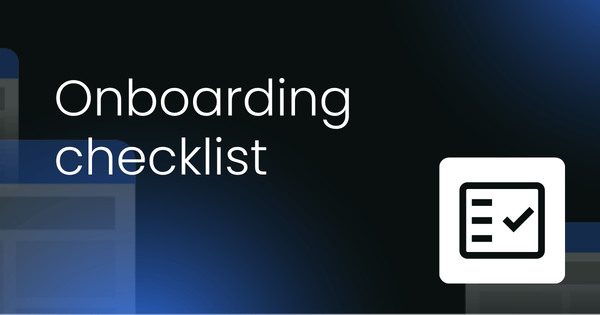 Onboarding checklist