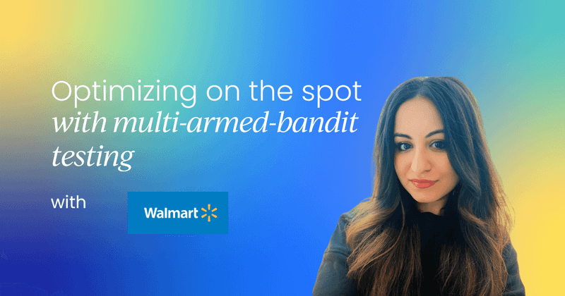 Optimizing with multi-armed bandit testing