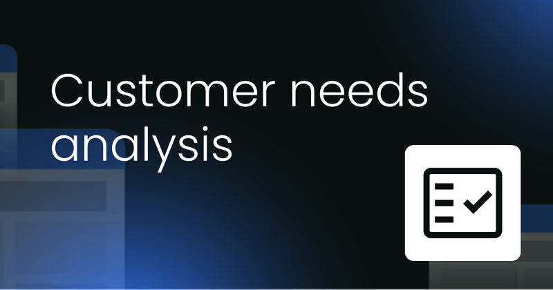 Customer needs analysis  template