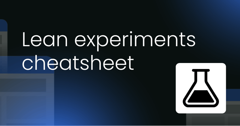 Lean experiments  cheatsheet