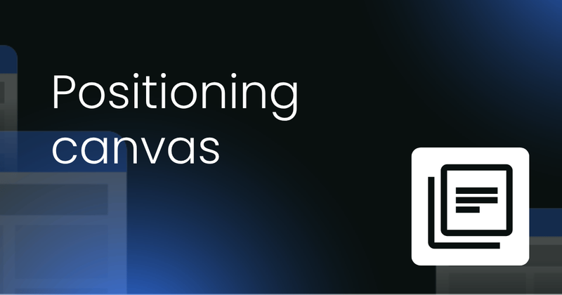 Positioning canvas  template