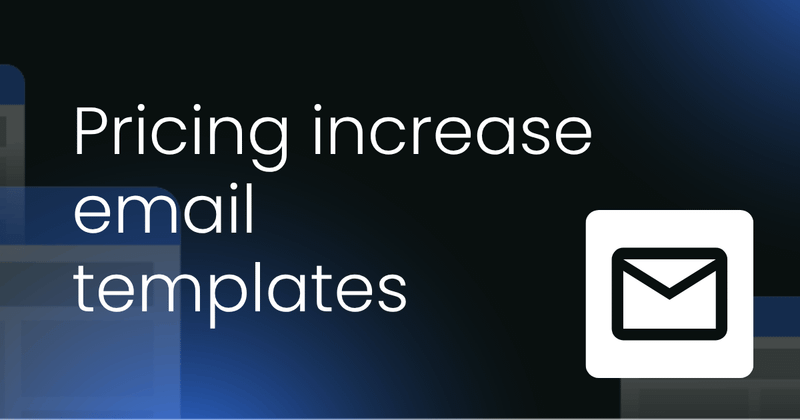 Price increase email  templates