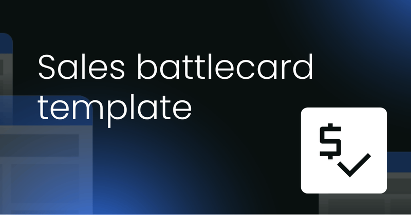 Sales battlecard  template