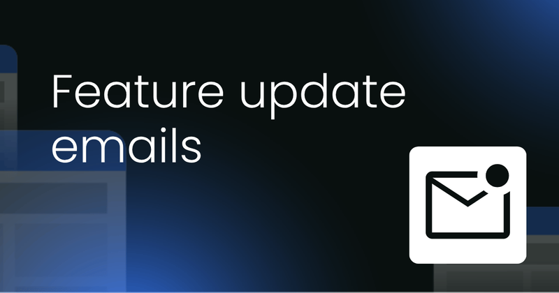 Feature update email template