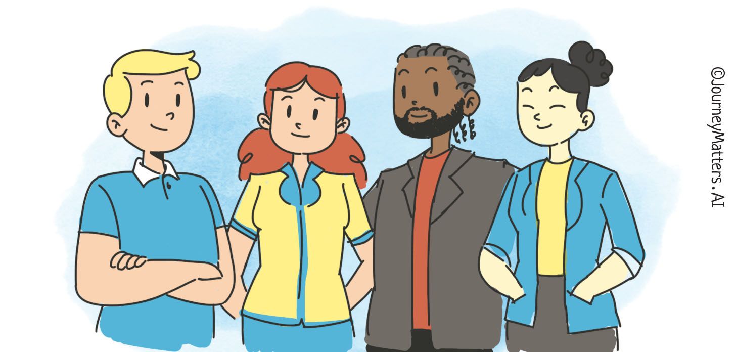 Use a mixed group of people representing the population as a whole.