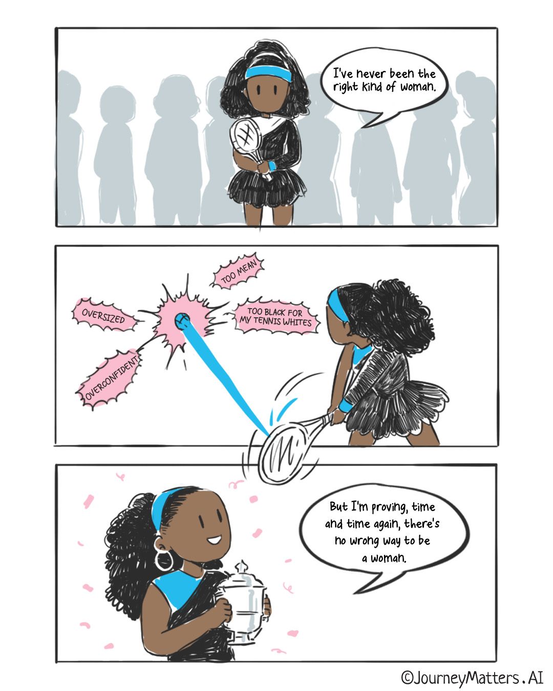 Nike’s famous “Until we all win” campaign featuring Serena Williams.