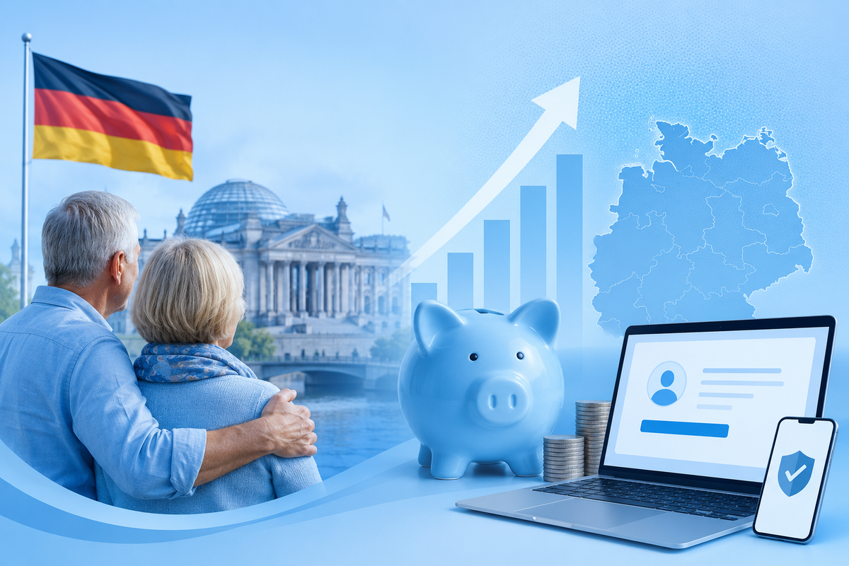 un cuplu, el și ea, pensionari Germania