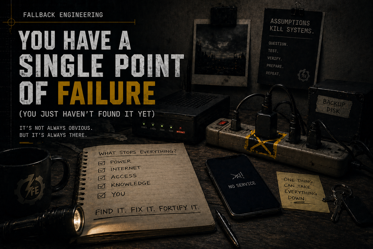 You Have a Single Point of Failure (You Just Haven’t Found It Yet)