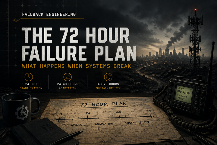 The 72 Hour Failure Plan: What Happens When Systems Break