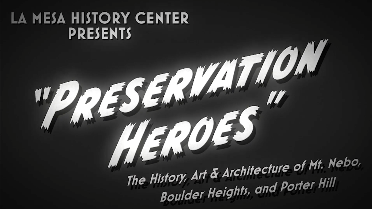 Preservation Heroes - The History, Art & Architecture of Mt. Nebo, Boulder Heights and Porter Hill
