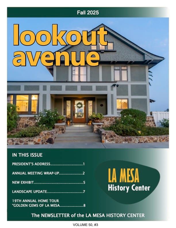 Front cover of Lookout Avenue newsletter Fall 2025