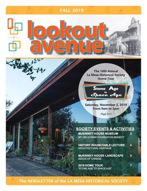 Front cover of newsletter Fall 2019