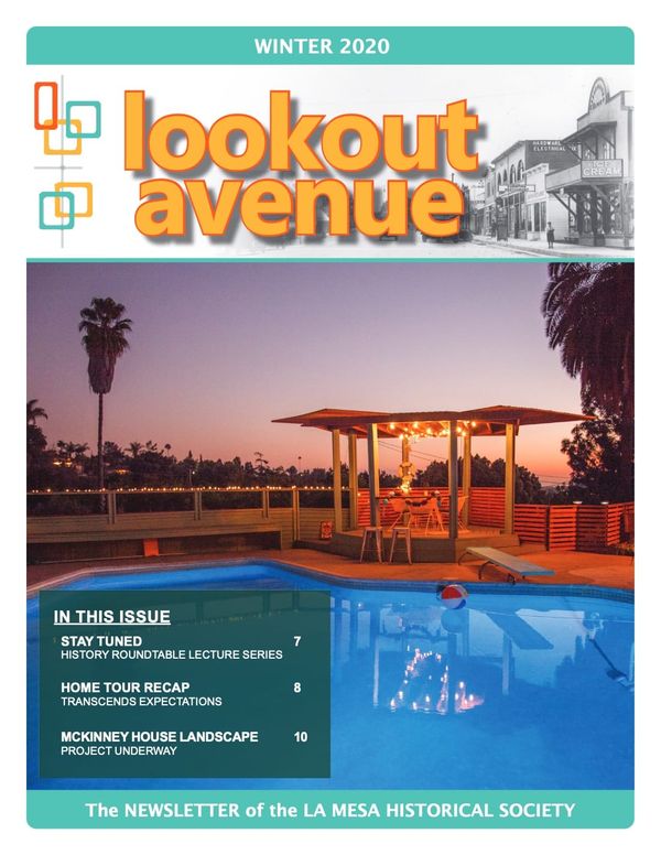 Front cover of newsletter Winter 2020
