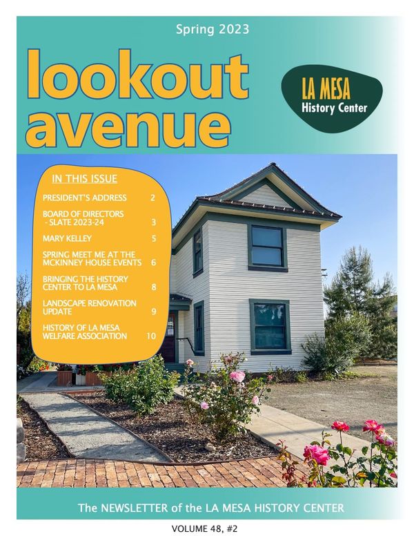 Front cover of newsletter Spring 2023