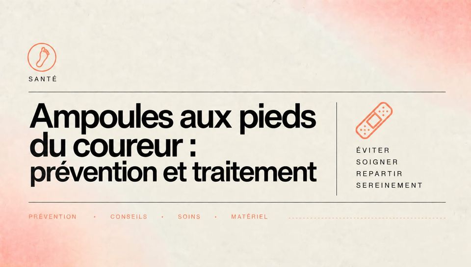 Ampoules aux pieds du coureur : prévention et traitement