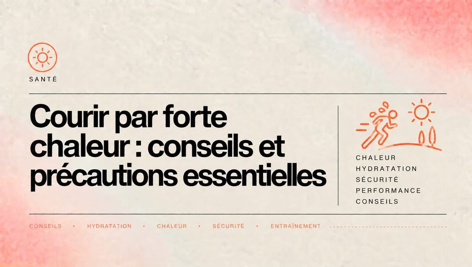 Courir par forte chaleur : conseils et précautions essentielles