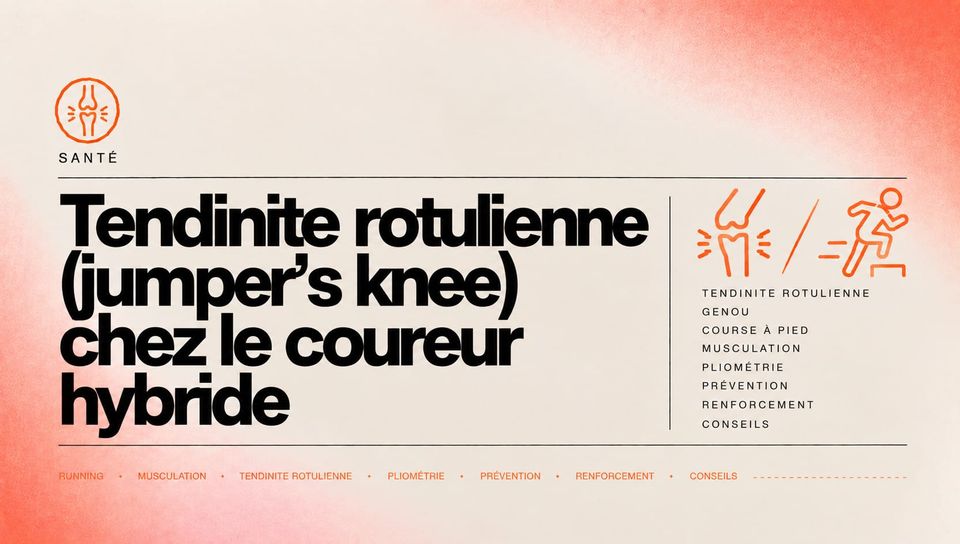 Tendinite rotulienne (jumper's knee) chez le coureur hybride