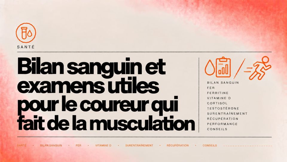 Bilan sanguin et examens utiles pour le coureur qui fait de la musculation
