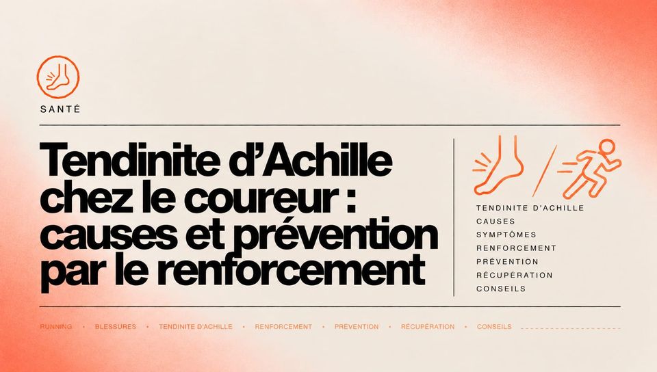 Tendinite d'Achille chez le coureur : causes et prévention par le renforcement