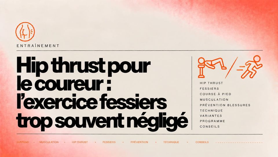 Hip thrust pour le coureur : l'exercice fessiers trop souvent négligé
