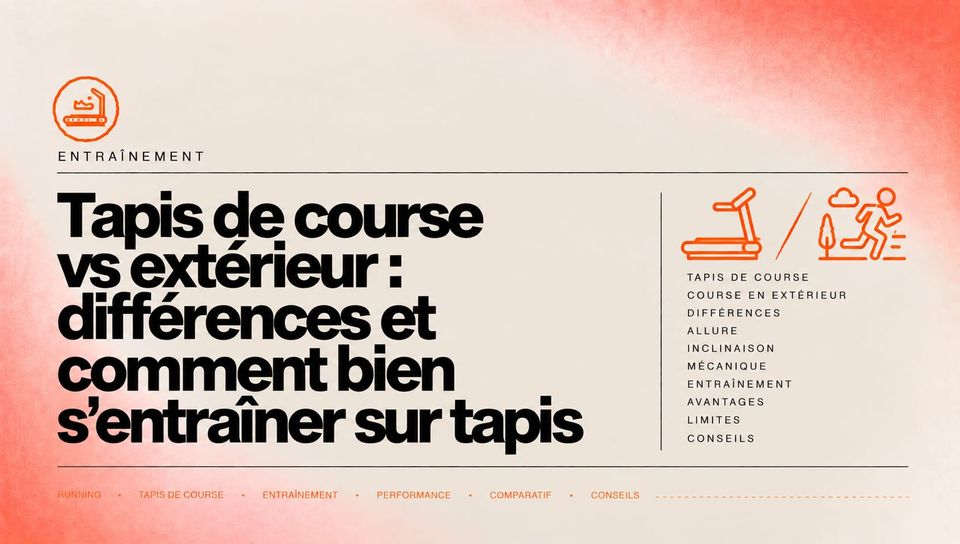 Tapis de course vs extérieur : différences et comment bien s'entraîner sur tapis