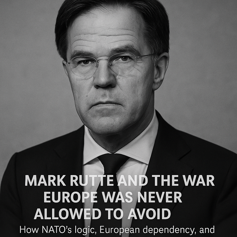 Mark Rutte and the War Europe Was Never Allowed to Avoid