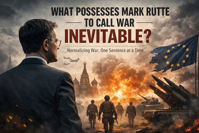What Possesses Mark Rutte to Call War Inevitable?
