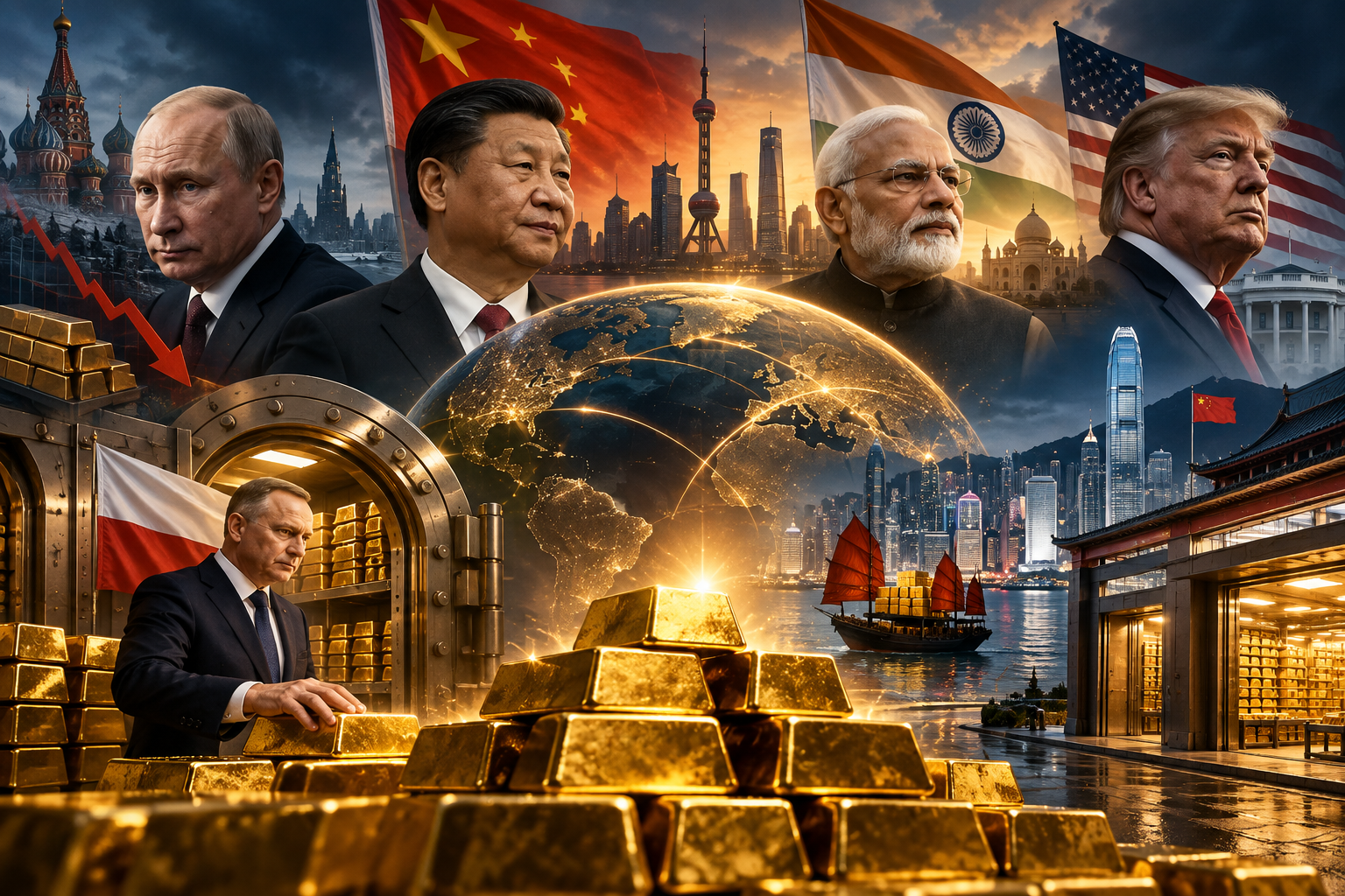 BRICS Has No Gold Plan. Russia Is Selling, Poland Is Buying, and China Won't Say.