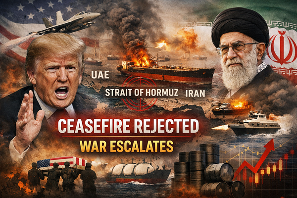 Trump Panics Over Iran, Ceasefire Rejected. Hormuz Stalls, The War Expands