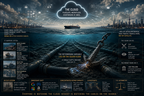 Everyone Is Watching the Cloud. Nobody Is Watching the Cables on the Seabed.