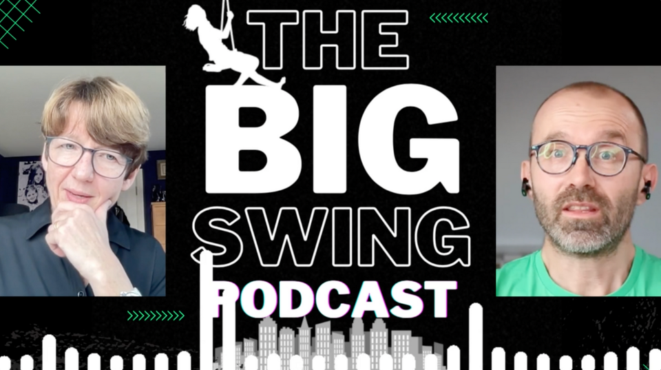 How we nearly passed on Friends, and why my stained glass windows made me defect to Channel 5: Dawn Airey, the season finale of THE BIG SWING Podcast 😃😢