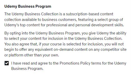 business program agreenment