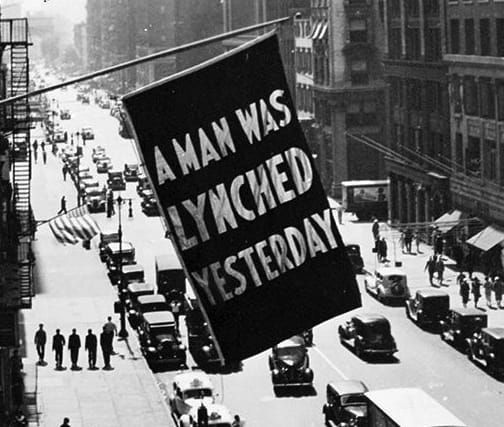 A man was lynched last night