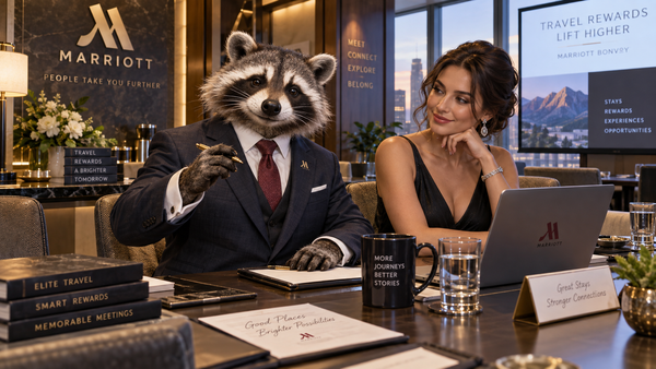 Marriott Bonvoy Brilliant Business premium business credit card concept